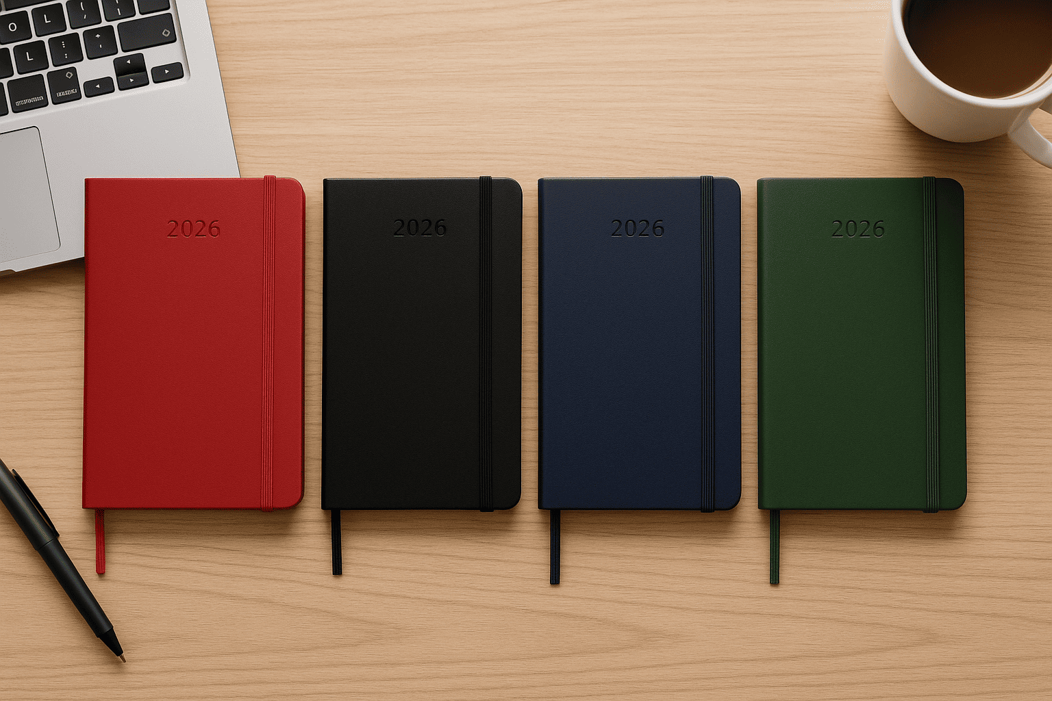 Agendas Moleskine en plusieurs coloris